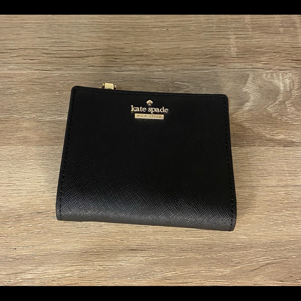 Kate Spade Black Small Bifold Wallet